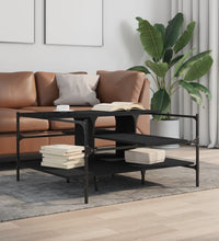 Couchtisch Schwarz 100x100x48,5 cm Holzwerkstoff