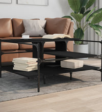 Couchtisch Schwarz 100x100x48,5 cm Holzwerkstoff