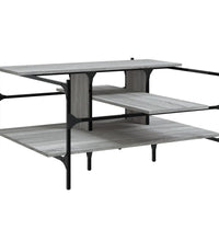 Couchtisch Grau Sonoma 100x100x48,5 cm Holzwerkstoff