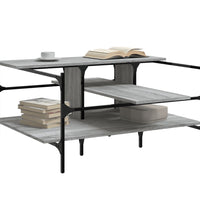 Couchtisch Grau Sonoma 100x100x48,5 cm Holzwerkstoff