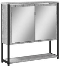 Bad-Spiegelschrank Grau Sonoma 60x16x60 cm Holzwerkstoff