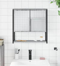 Bad-Spiegelschrank Grau Sonoma 60x16x60 cm Holzwerkstoff