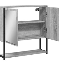 Bad-Spiegelschrank Grau Sonoma 60x16x60 cm Holzwerkstoff