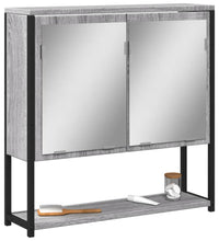 Bad-Spiegelschrank Grau Sonoma 60x16x60 cm Holzwerkstoff