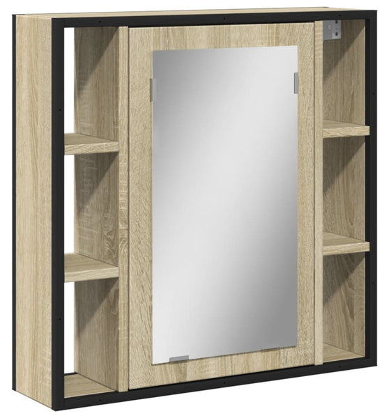 Bad-Spiegelschrank Sonoma-Eiche 60x16x60 cm Holzwerkstoff