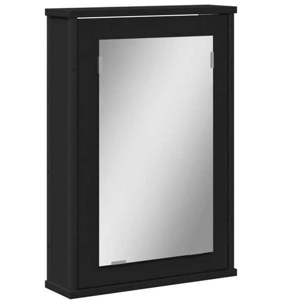 Bad-Spiegelschrank Schwarz 42x12x60 cm Holzwerkstoff