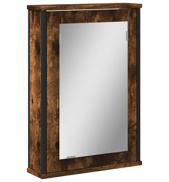 Bad-Spiegelschrank Räuchereiche 42x12x60 cm Holzwerkstoff