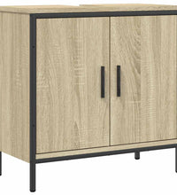 Waschbeckenunterschrank Sonoma-Eiche 60x30x60 cm Holzwerkstoff