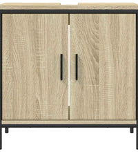 Waschbeckenunterschrank Sonoma-Eiche 60x30x60 cm Holzwerkstoff