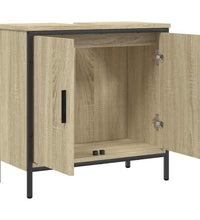 Waschbeckenunterschrank Sonoma-Eiche 60x30x60 cm Holzwerkstoff