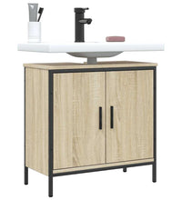 Waschbeckenunterschrank Sonoma-Eiche 60x30x60 cm Holzwerkstoff