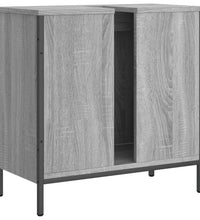 Waschbeckenunterschrank Grau Sonoma 60x30x60 cm Holzwerkstoff