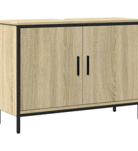 Waschbeckenunterschrank Sonoma-Eiche 80x30x60 cm Holzwerkstoff