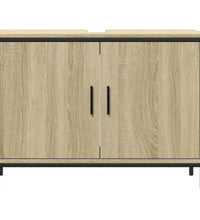 Waschbeckenunterschrank Sonoma-Eiche 80x30x60 cm Holzwerkstoff