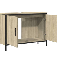 Waschbeckenunterschrank Sonoma-Eiche 80x30x60 cm Holzwerkstoff