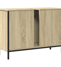 Waschbeckenunterschrank Sonoma-Eiche 80x30x60 cm Holzwerkstoff