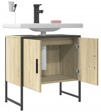 Waschbeckenunterschrank Sonoma-Eiche 60x33x60 cm Holzwerkstoff