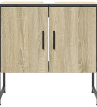 Waschbeckenunterschrank Sonoma-Eiche 60x33x60 cm Holzwerkstoff