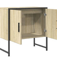 Waschbeckenunterschrank Sonoma-Eiche 60x33x60 cm Holzwerkstoff