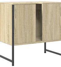 Waschbeckenunterschrank Sonoma-Eiche 60x33x60 cm Holzwerkstoff