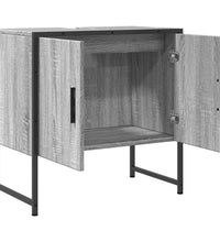 Waschbeckenunterschrank Grau Sonoma 60x33x60 cm Holzwerkstoff