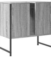 Waschbeckenunterschrank Grau Sonoma 60x33x60 cm Holzwerkstoff