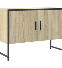 Waschbeckenunterschrank Sonoma-Eiche 80x33x60 cm Holzwerkstoff