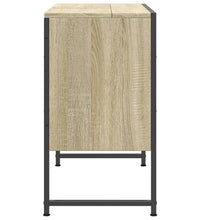 Waschbeckenunterschrank Sonoma-Eiche 80x33x60 cm Holzwerkstoff