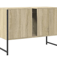 Waschbeckenunterschrank Sonoma-Eiche 80x33x60 cm Holzwerkstoff