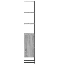 Badschrank Grau Sonoma 33x33x185,5 cm Holzwerkstoff