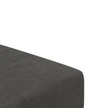 Schlafsofa 2-Sitzer Dunkelgrau Samt