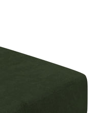 Schlafsofa 2-Sitzer Dunkelgrün Samt