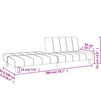 Schlafsofa 2-Sitzer Dunkelgrün Samt