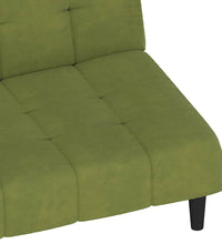 Schlafsofa 2-Sitzer Hellgrün Samt