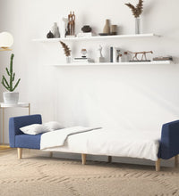Schlafsofa 2-Sitzer Blau Stoff