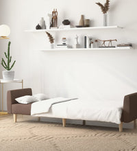 Schlafsofa 2-Sitzer Taupe Stoff