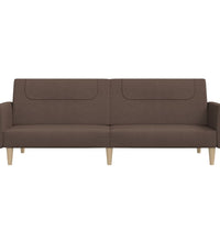 Schlafsofa 2-Sitzer Taupe Stoff