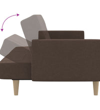 Schlafsofa 2-Sitzer Taupe Stoff