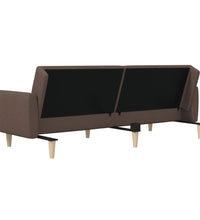 Schlafsofa 2-Sitzer Taupe Stoff