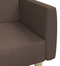 Schlafsofa 2-Sitzer Taupe Stoff