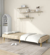 Schlafsofa 2-Sitzer Creme Stoff