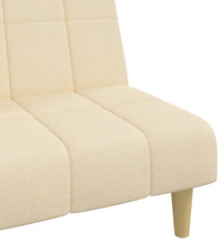 Schlafsofa 2-Sitzer Creme Stoff
