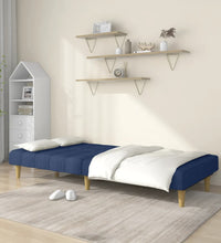 Schlafsofa 2-Sitzer Blau Stoff