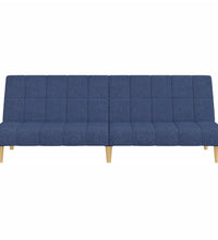 Schlafsofa 2-Sitzer Blau Stoff