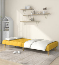 Schlafsofa 2-Sitzer Gelb Stoff