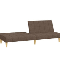 Schlafsofa 2-Sitzer Taupe Stoff