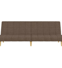 Schlafsofa 2-Sitzer Taupe Stoff