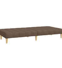 Schlafsofa 2-Sitzer Taupe Stoff