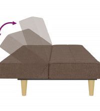 Schlafsofa 2-Sitzer Taupe Stoff