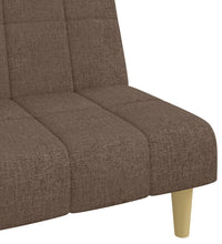 Schlafsofa 2-Sitzer Taupe Stoff
